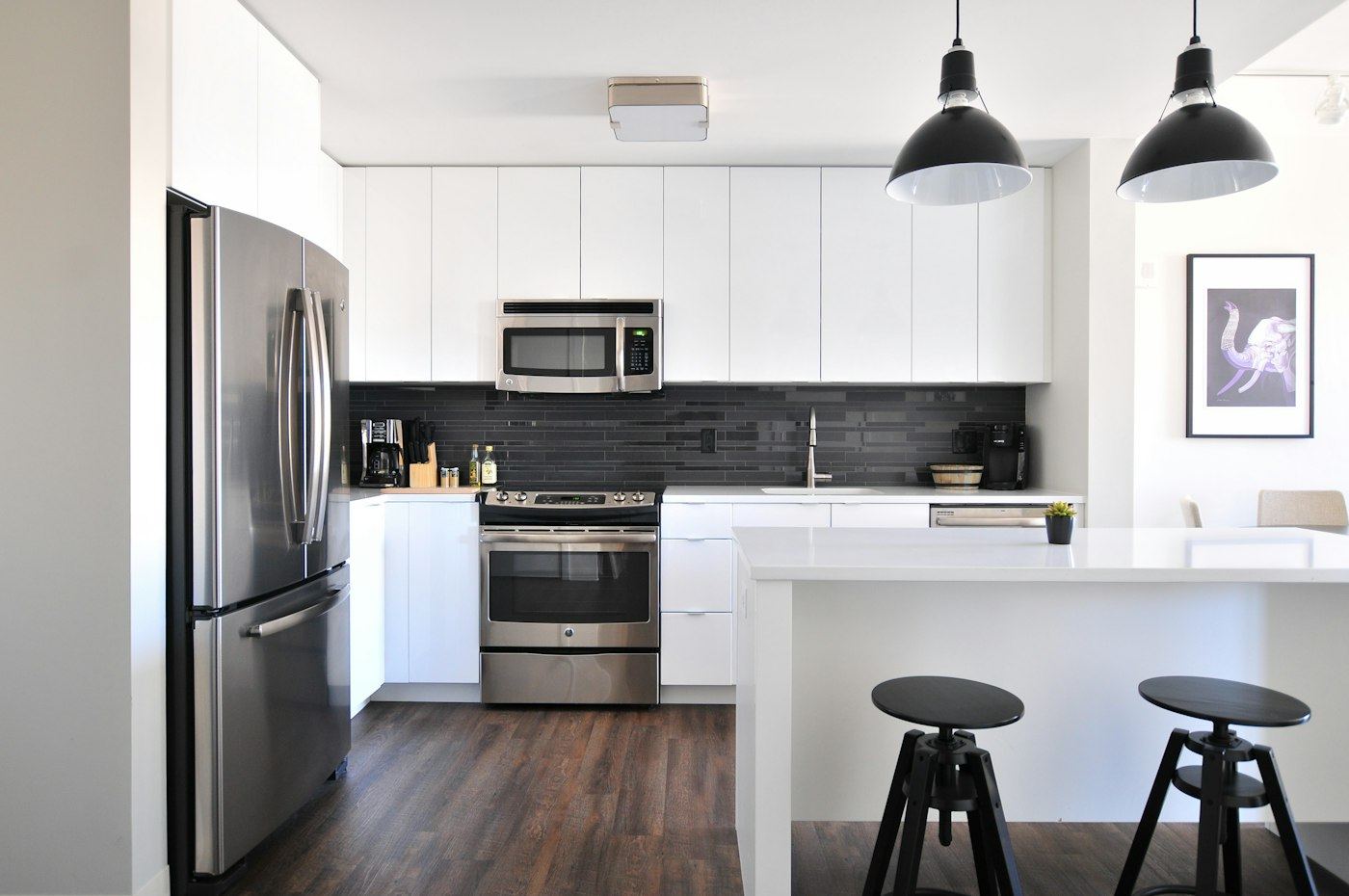 Renovated white kitchen